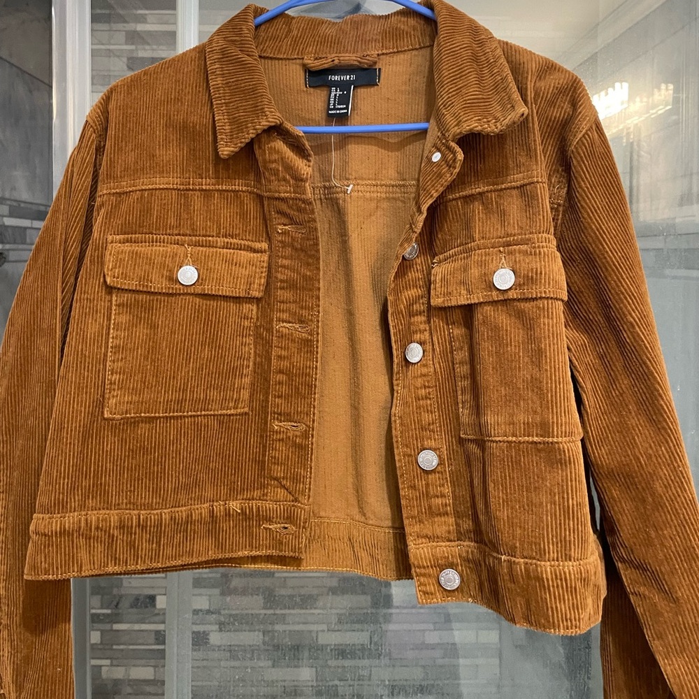 Cropped Corduroy Jacket